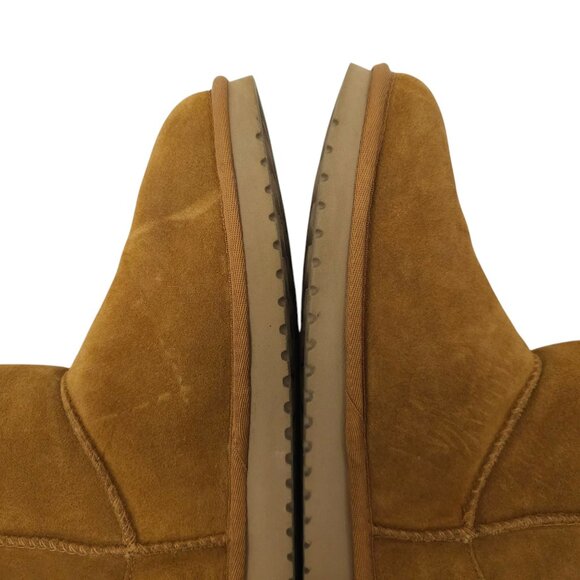 Koolaburra UGG Victoria Short Boots Womens Size 9 Suede Leather Chestnut 1015874 - Picture 14 of 16